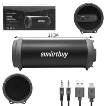 Активная акустика Smartbuy SBS-4100 Tuber MKII черная (Bluetooth, радио) (1,18)